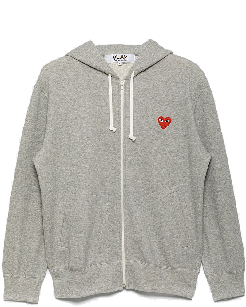 Оригінальна Grey & Red Heart Hoodie Comme des garcons