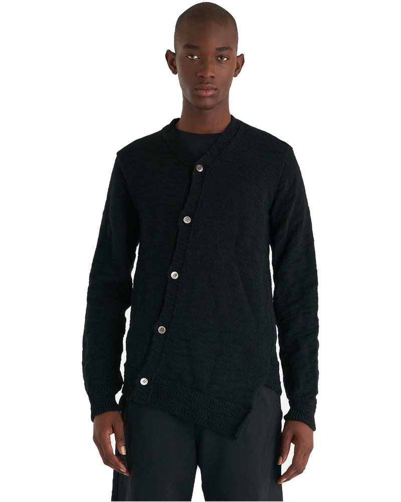 Paneled Cardigan In Black Comme des garcons – Гарантія оригінальності