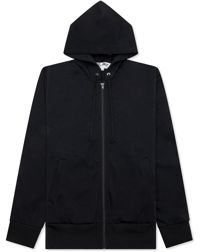 X The Artist Invader Full Zip Hoodie Black Comme des garcons – Гарантія оригінальності