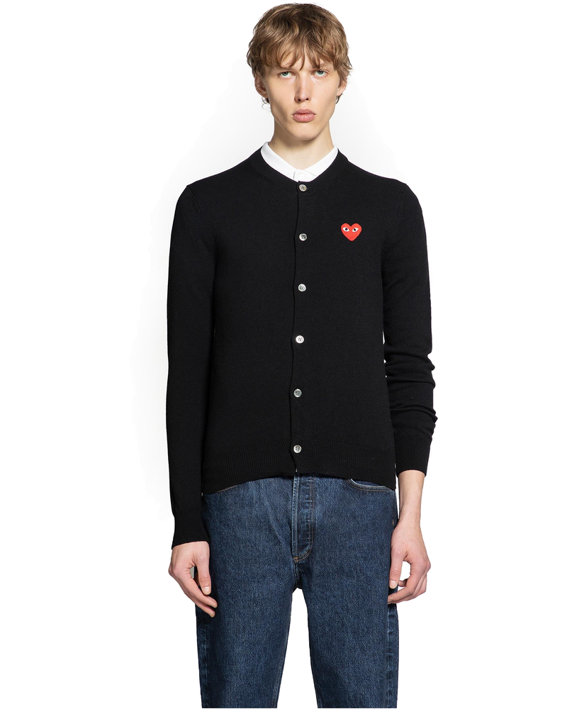 Heart Cardigan In Wool Comme des garcons оригінал – Купити в Україні