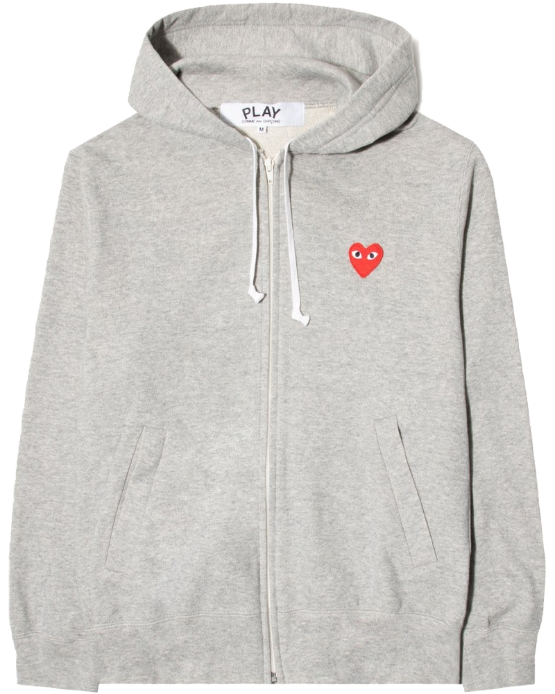 Play Zip Invader Heart Hooded Sweatshirt Comme des garcons оригінал – Купити в Україні