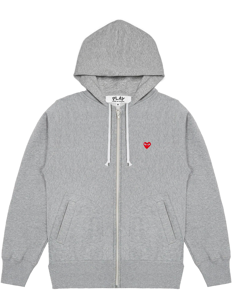 Оригінальна Mens Mini Red Heart Hoodie Grey Comme des garcons