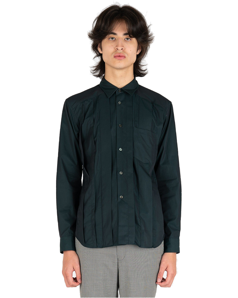 Paneled Button Up In Dark Green Comme des garcons оригінал – Купити в Україні