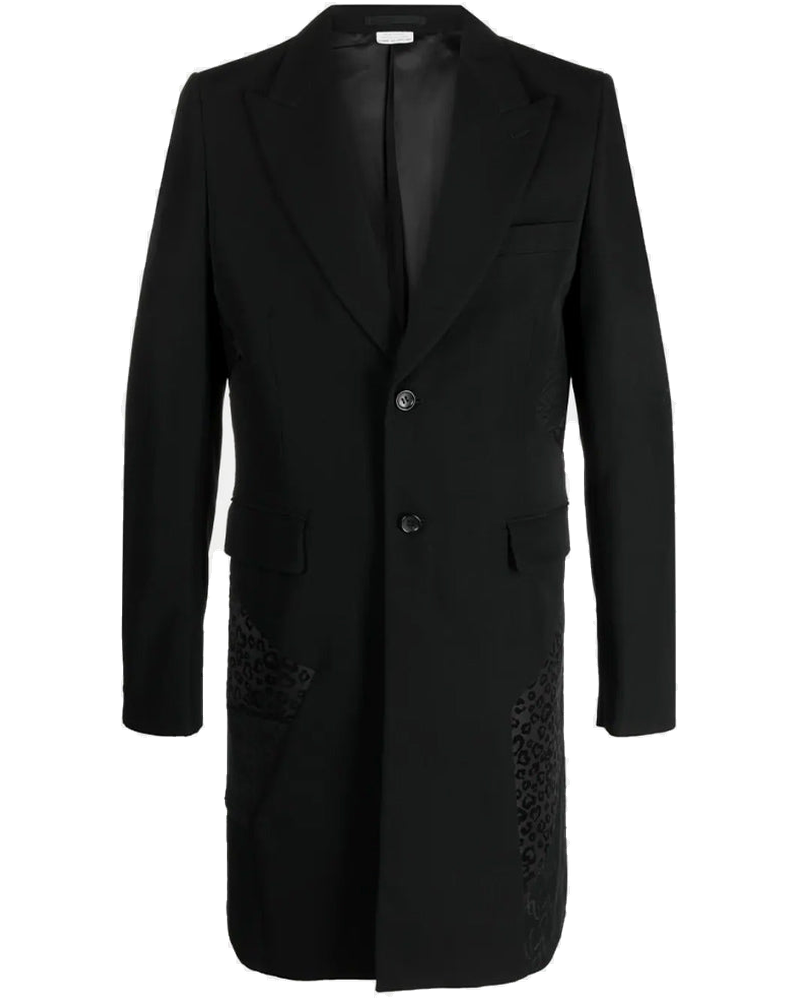 Black Panelled Single-Breasted Coat Comme des garcons оригінал – Купити в Україні