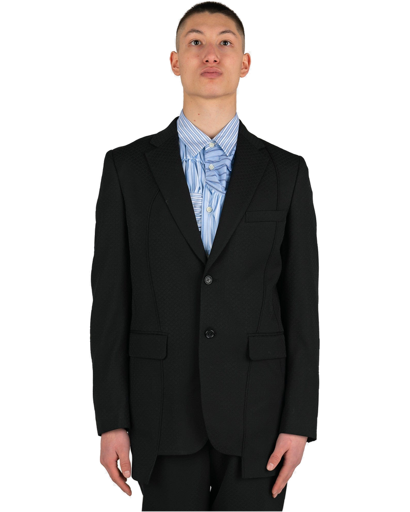 Оригінальна Diamond Printed Blazer In Black Comme des garcons