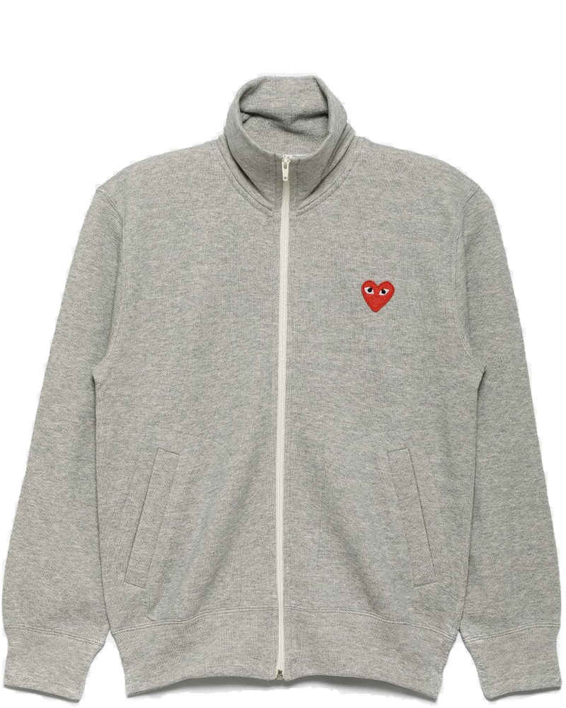 Grey & Red Multi Hearts Track Jacket Comme des garcons – Гарантія оригінальності