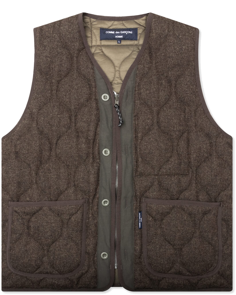 Wool Herringbone Quilted Vest Comme des garcons – Гарантія оригінальності