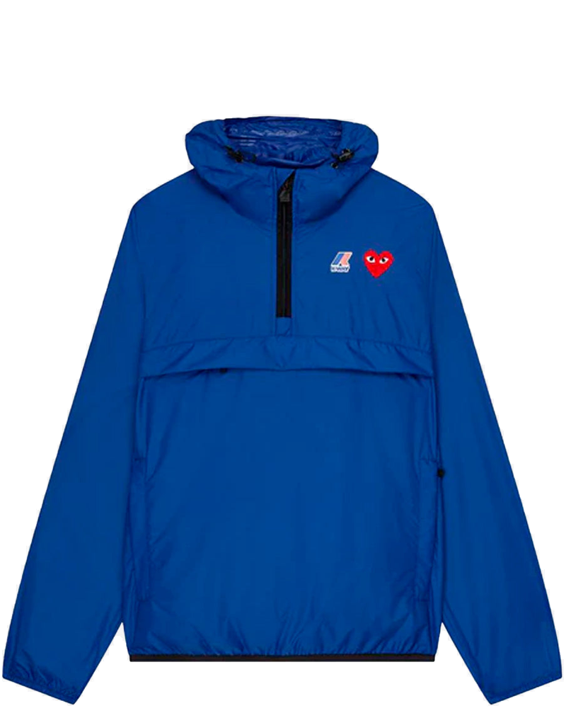 Оригінальна Blue Packable Half Zipper Jacket X K-Way Comme des garcons