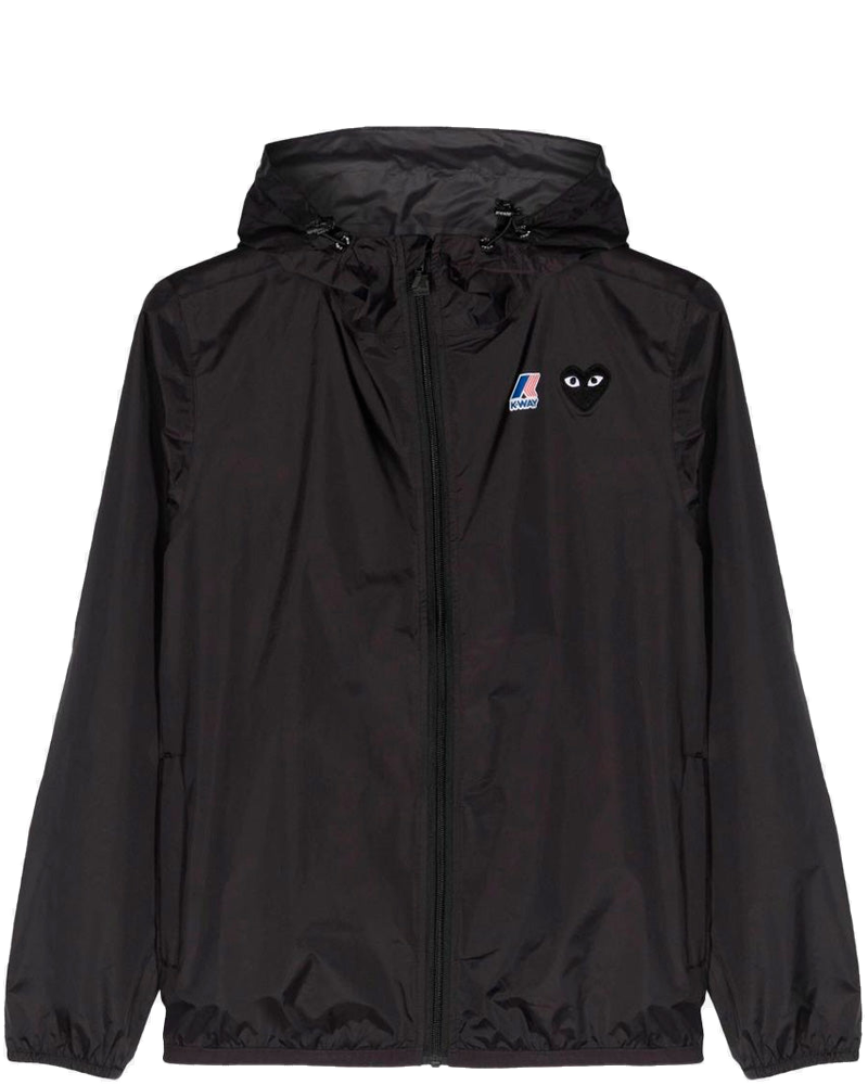 Black X K-Way Packable Full Zipper Jacket Comme des garcons – Гарантія оригінальності