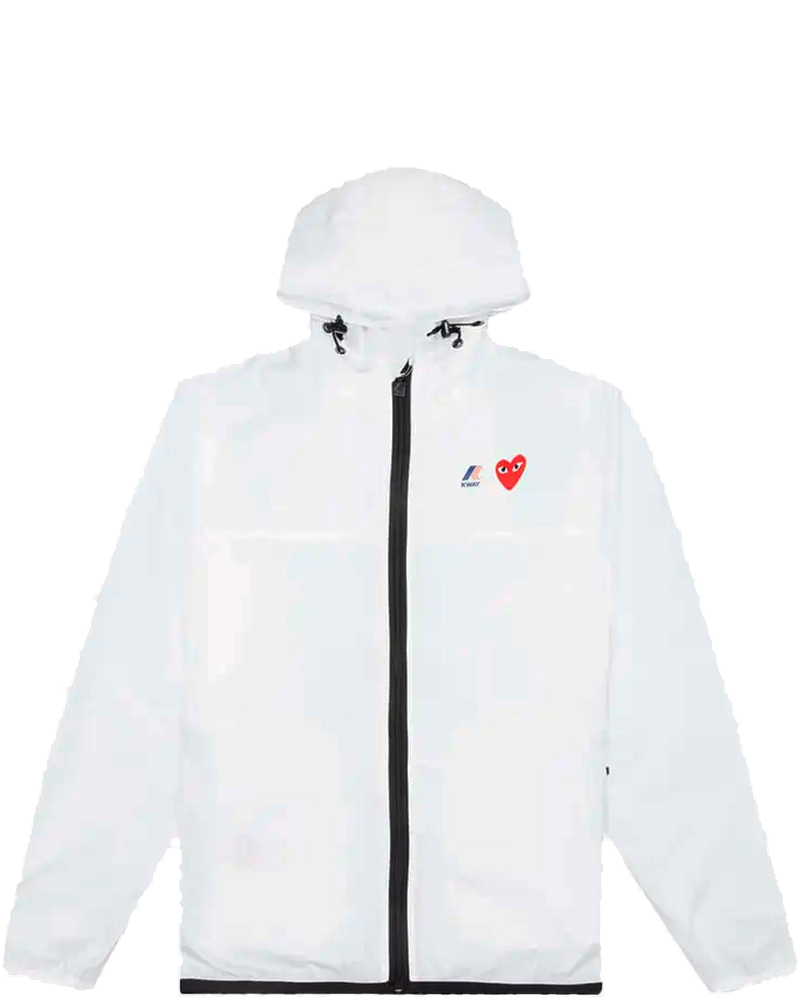 Packable Full Zipper Jacket White X K-Way Comme des garcons – Гарантія оригінальності