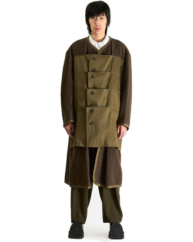 Wool Liner Coat In Khaki Comme des garcons оригінал – Купити в Україні