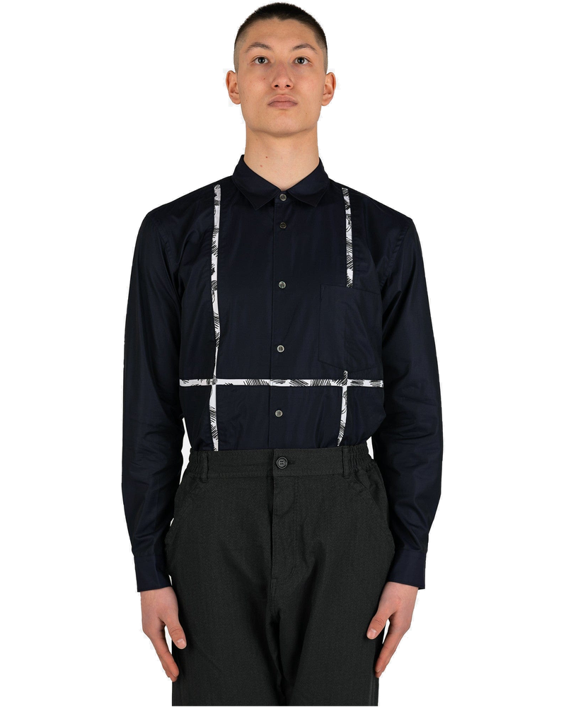 Mickey Mouse Paneled Button-Up In Navy Comme des garcons оригінал – Купити в Україні
