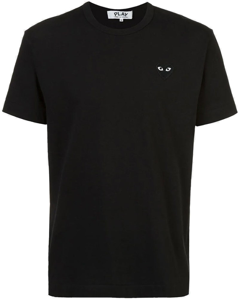 Black & Black Heart Patch T-Shirt Comme des garcons – Гарантія оригінальності
