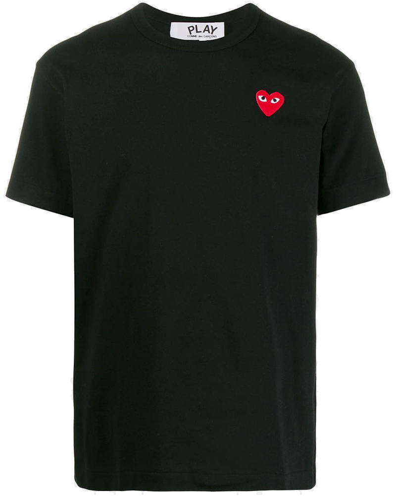 Black Red Heart T-Shirt Comme des garcons – Гарантія оригінальності