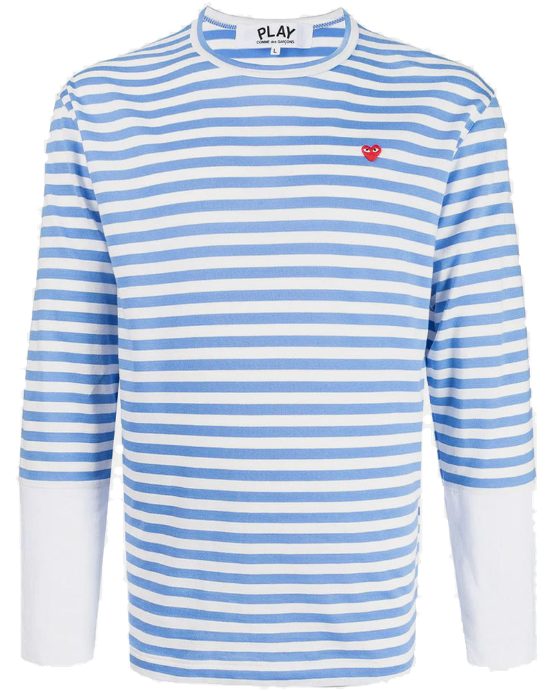 Blue & White Striped Long Sleeves Comme des garcons оригінал – Купити в Україні