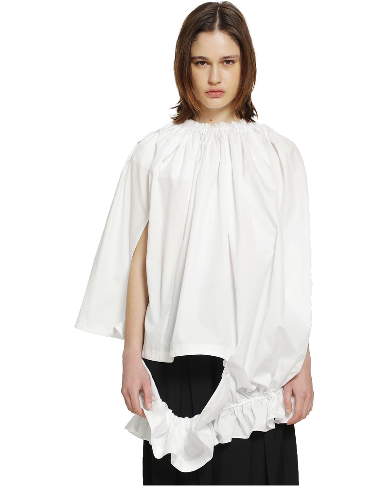 Оригінальна Gathered Cotton Poplin Blouse Comme des garcons