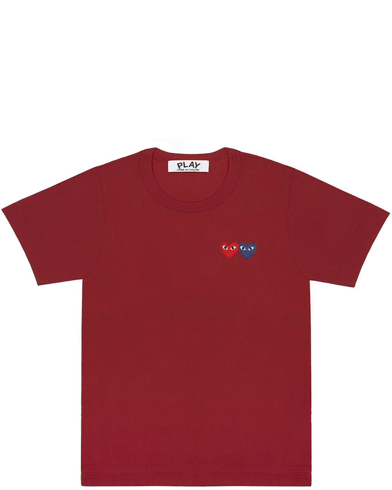 Оригінальна Mens Double Heart Ss Tee Comme des garcons