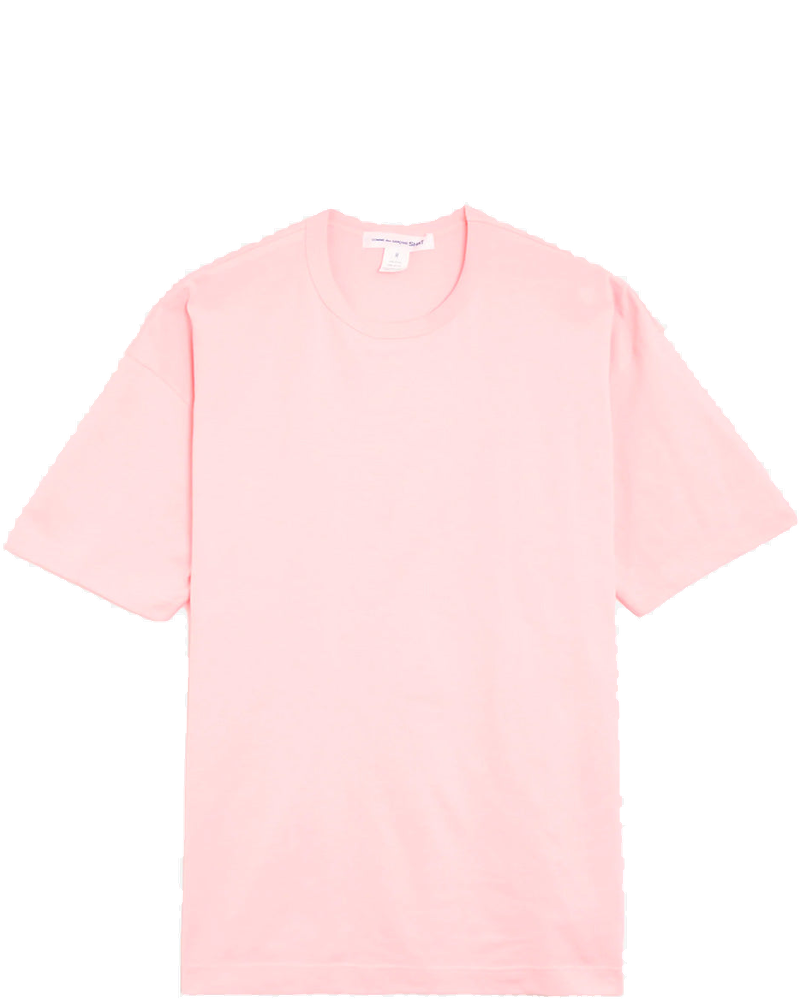 Pink Cotton Jersey T-Shirt With Cdg Logo On The Back Comme des garcons – Гарантія оригінальності