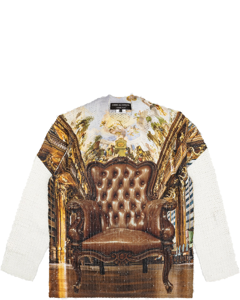 Graphic Printed Knit Sweater Comme des garcons оригінал – Купити в Україні