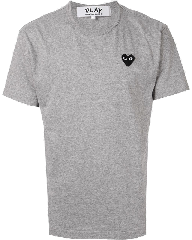 Оригінальна Grey Black Heart T-Shirt Comme des garcons