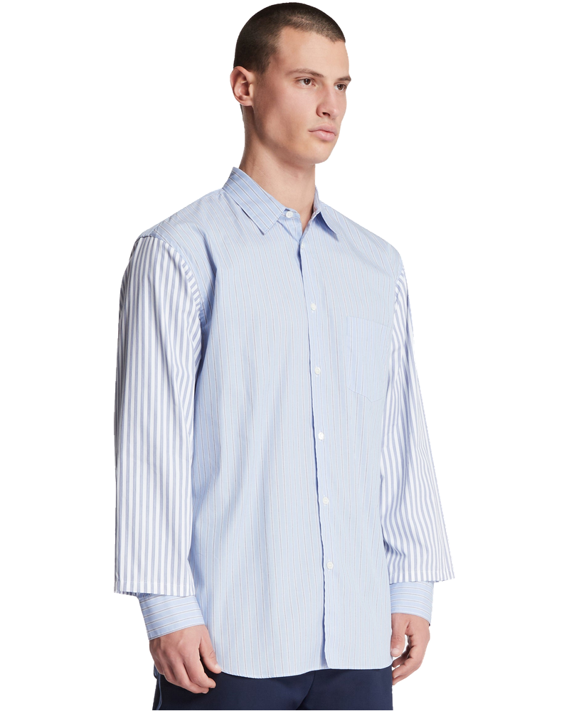Оригінальна Light Blue Double-Sleeve Shirt Comme des garcons