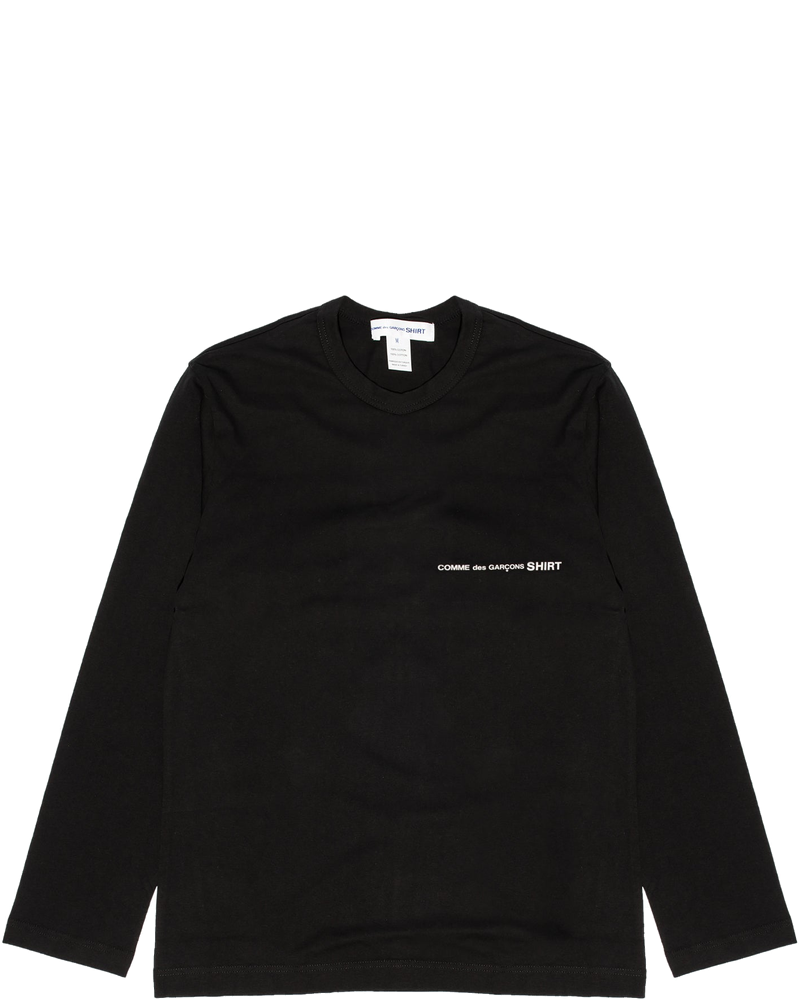 Mens Logo Ls Tee Black Comme des garcons – Гарантія оригінальності
