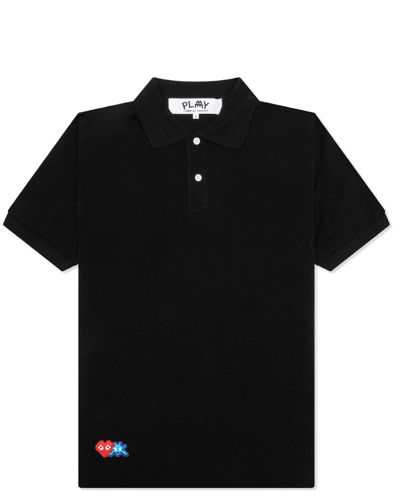 X The Artist Invader Polo Black Comme des garcons – Гарантія оригінальності