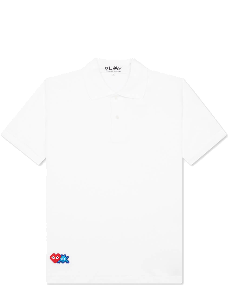 X The Artist Invader Polo White Comme des garcons оригінал – Купити в Україні