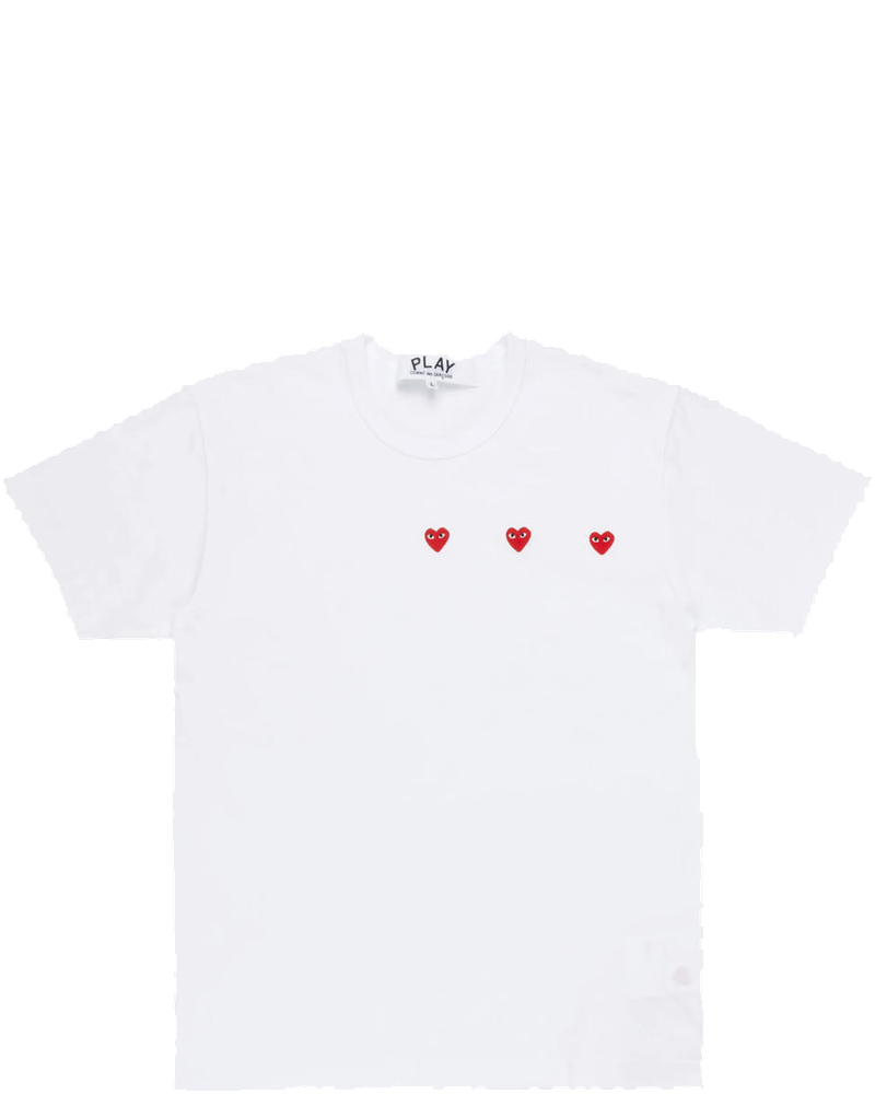 White Multi Heart T-Shirt Comme des garcons оригінал – Купити в Україні