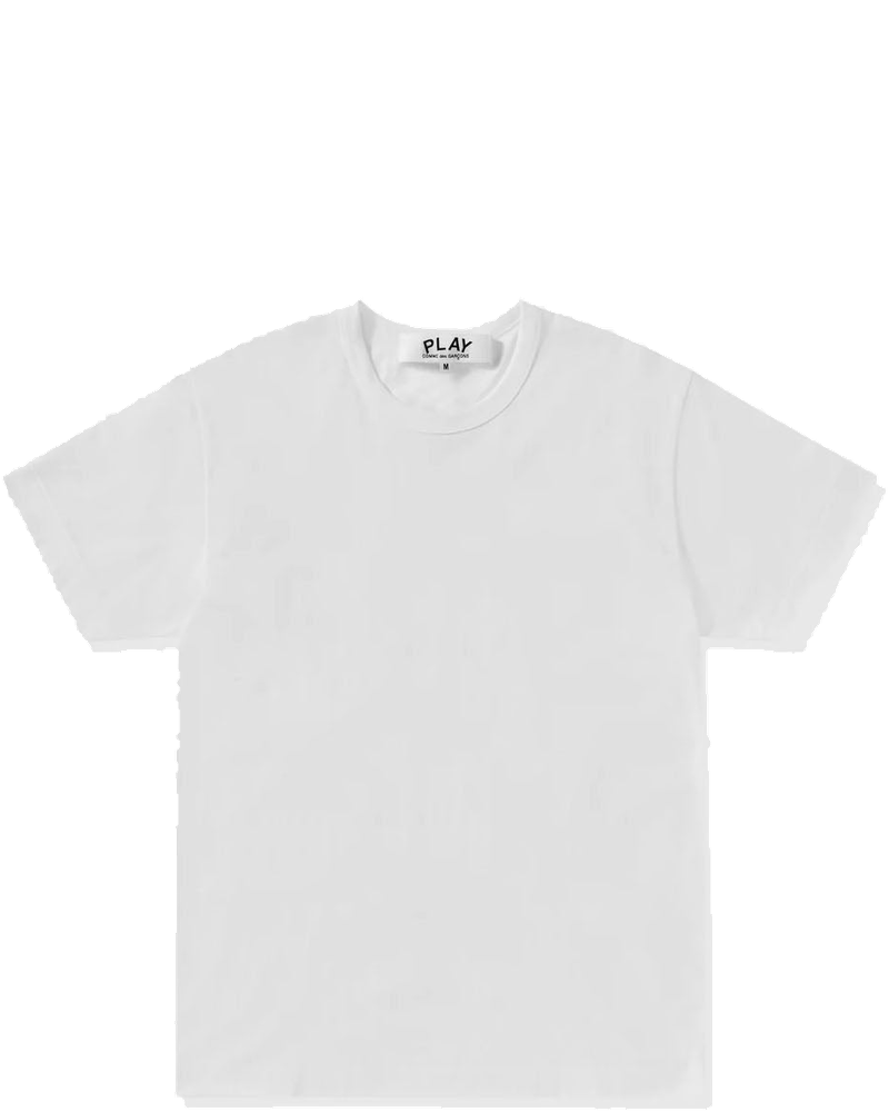 Оригінальна White T-Shirt With Reverse Heart Comme des garcons