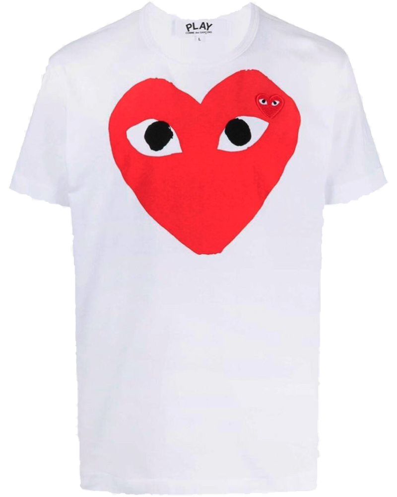 T-Shirt Big Heart In Cotone Comme des garcons оригінал – Купити в Україні