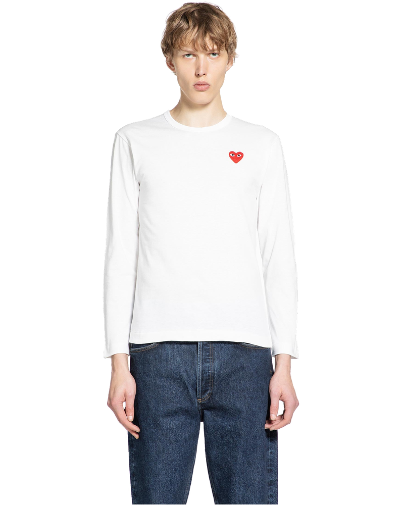 Heart Cotton Long Sleeve T-Shirt Comme des garcons – Гарантія оригінальності