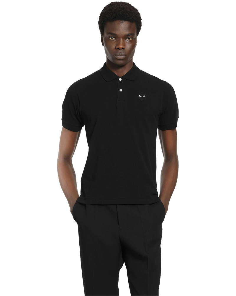 Оригінальна Heart Cotton Piqué Polo Shirt Comme des garcons