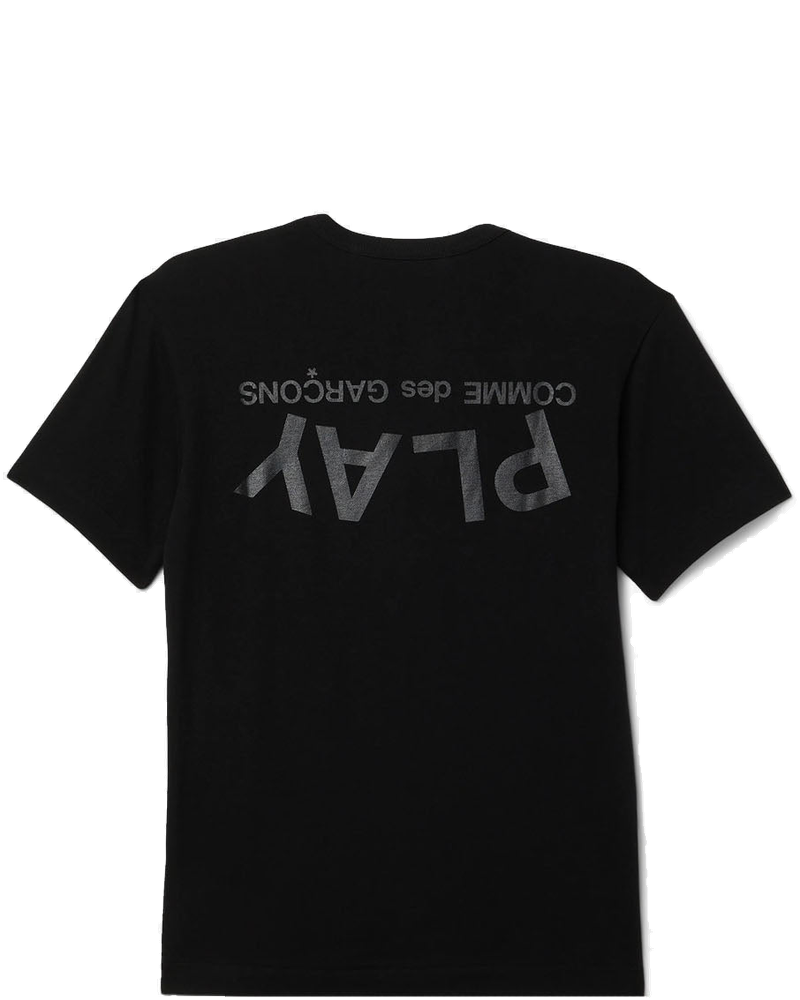 Black T-Shirt With Logo Graphic Comme des garcons оригінал – Купити в Україні