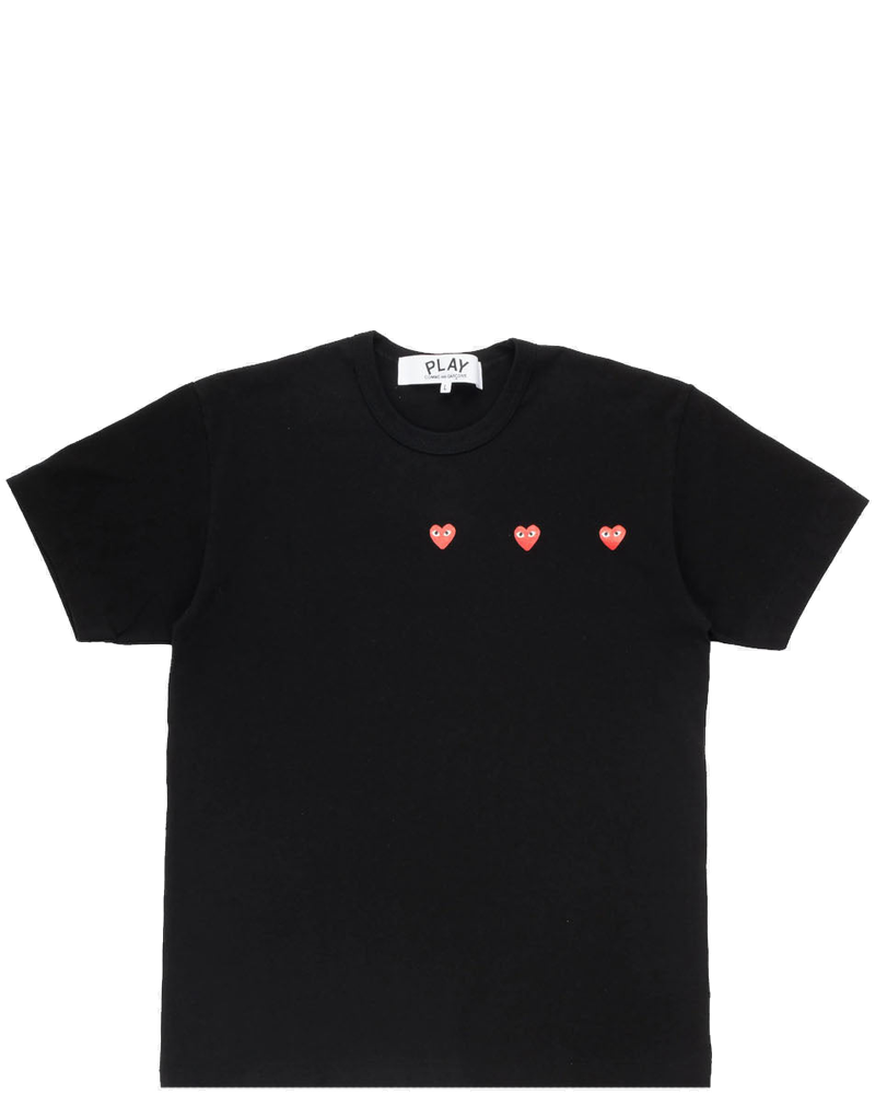 Black Multi Heart T-Shirt Comme des garcons оригінал – Купити в Україні