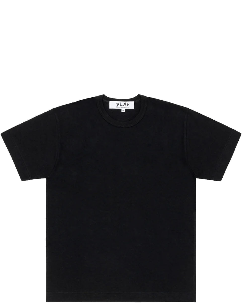 Оригінальна Black T-Shirt With Black Reverse Heart Comme des garcons
