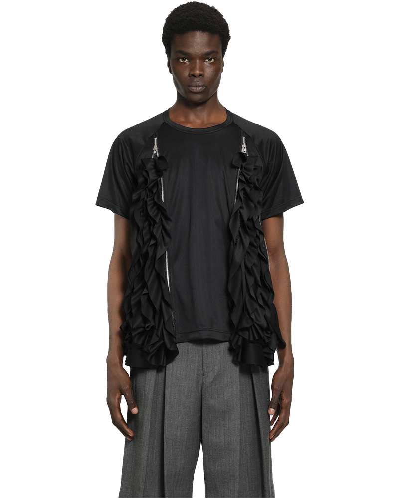 Оригінальна Ruffled Poly Jersey T-Shirt Comme des garcons