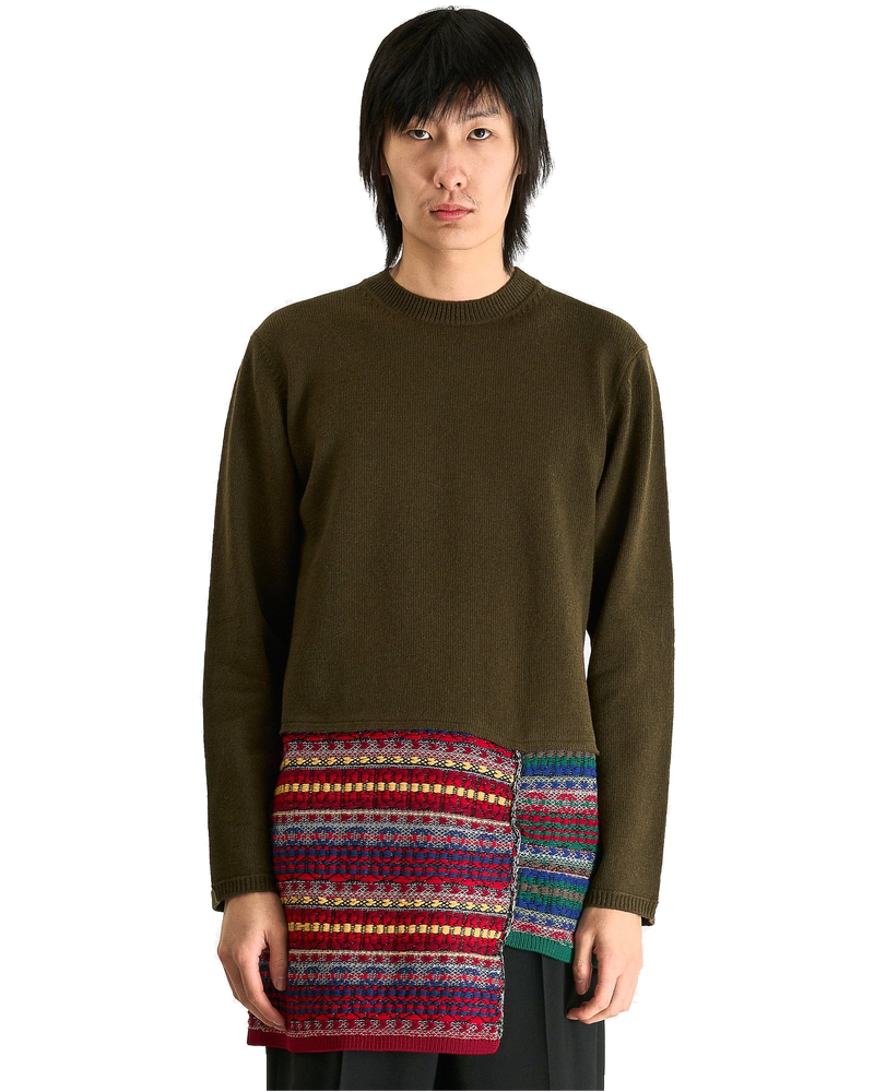 Оригінальна Knit Sweater In Khaki Comme des garcons