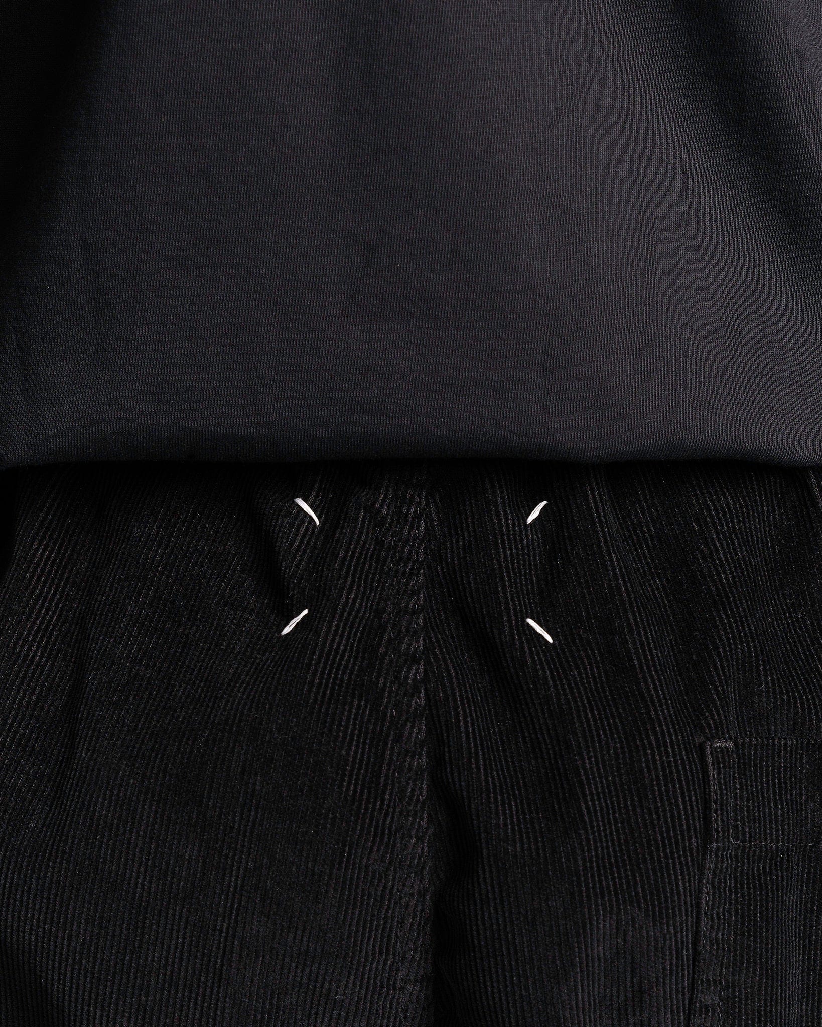 Contrast Corduroy Trousers In Black Maison margiela оригінал – Купити в Україні – збільшений вид