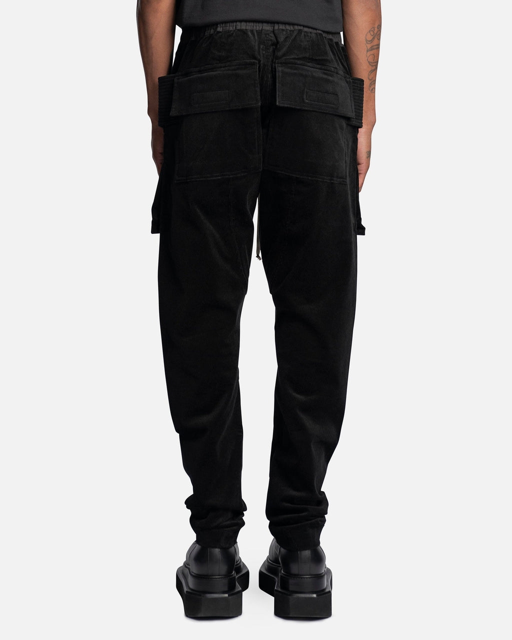 Corduroy Creatch Cargo Drawstring In Black Rick owens оригінал – Купити в Україні – детальний вид