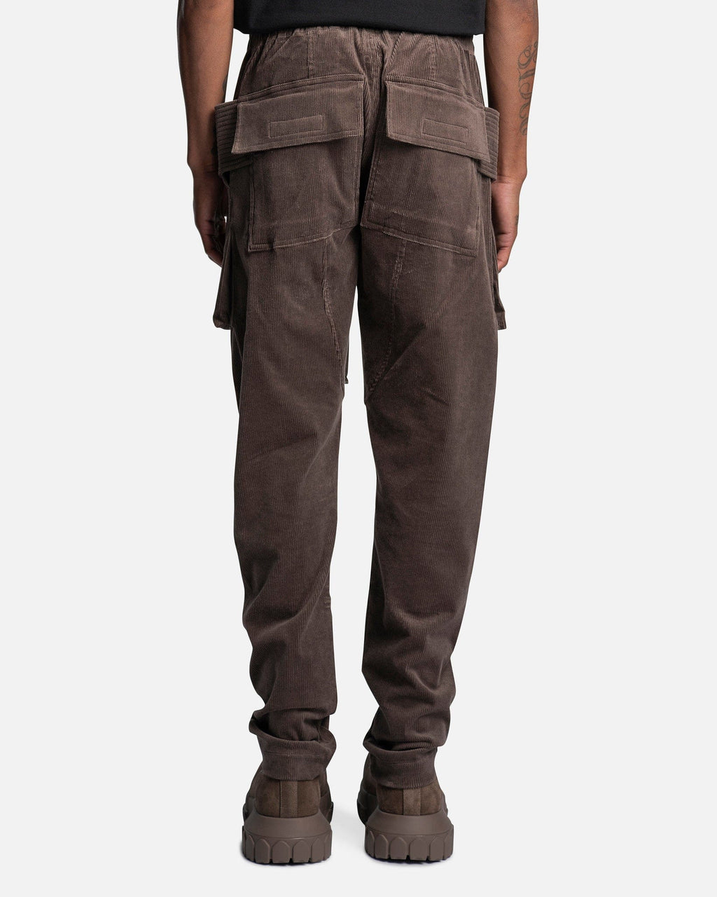 Corduroy Creatch Cargo Drawstring In Dust Rick owens – Гарантія оригінальності – детальний вид