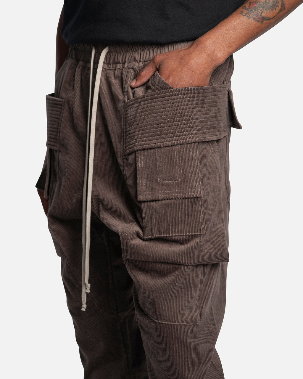 Corduroy Creatch Cargo Drawstring In Dust Rick owens – Гарантія оригінальності – збільшений вид