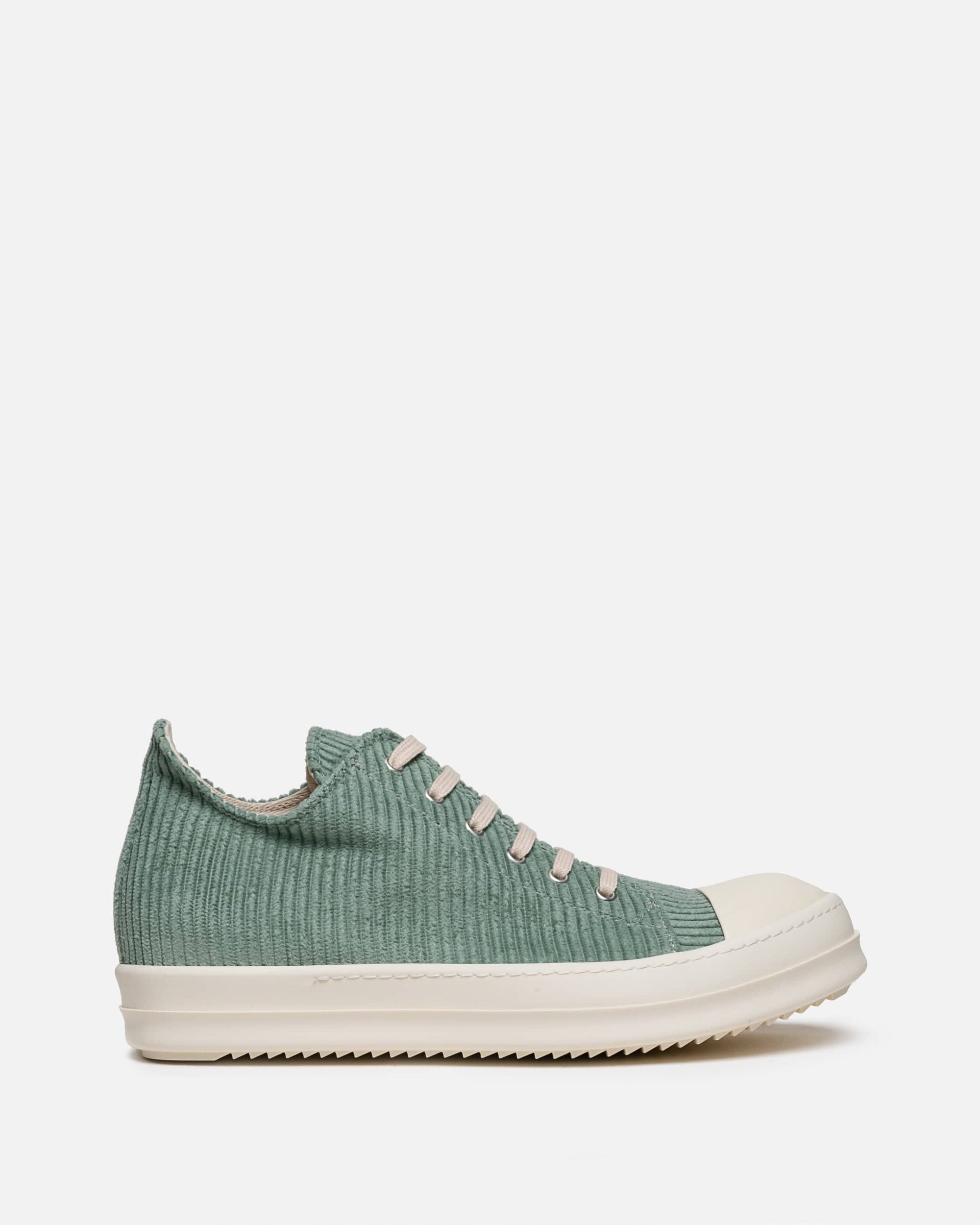 Corduroy Low Ramones In Aqua Rick owens оригінал – Купити в Україні – боковий вид