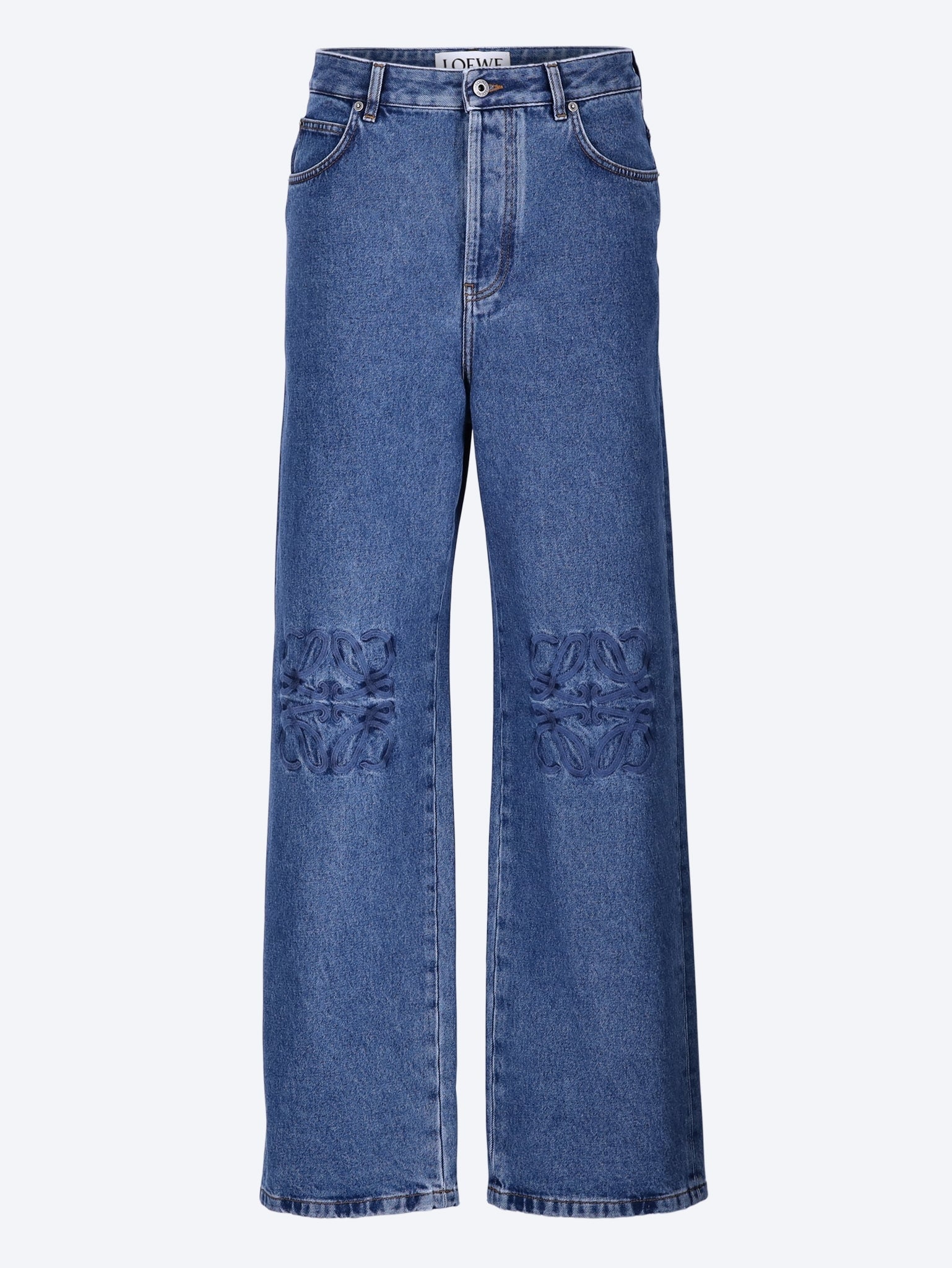 Оригінальна Cotton Anagram Baggy Jeans Loewe – боковий вид