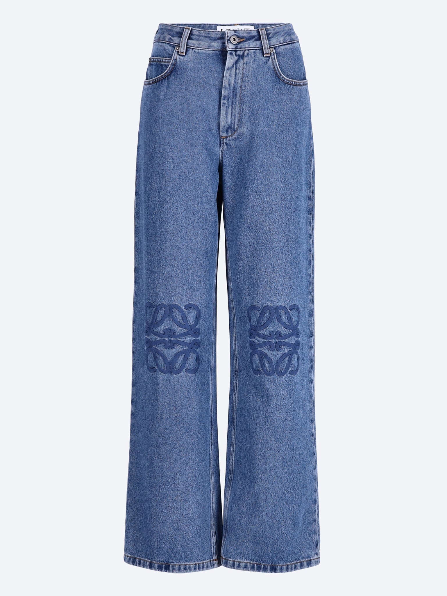Оригінальна Cotton Anagram Baggy Jeans Loewe – боковий вид