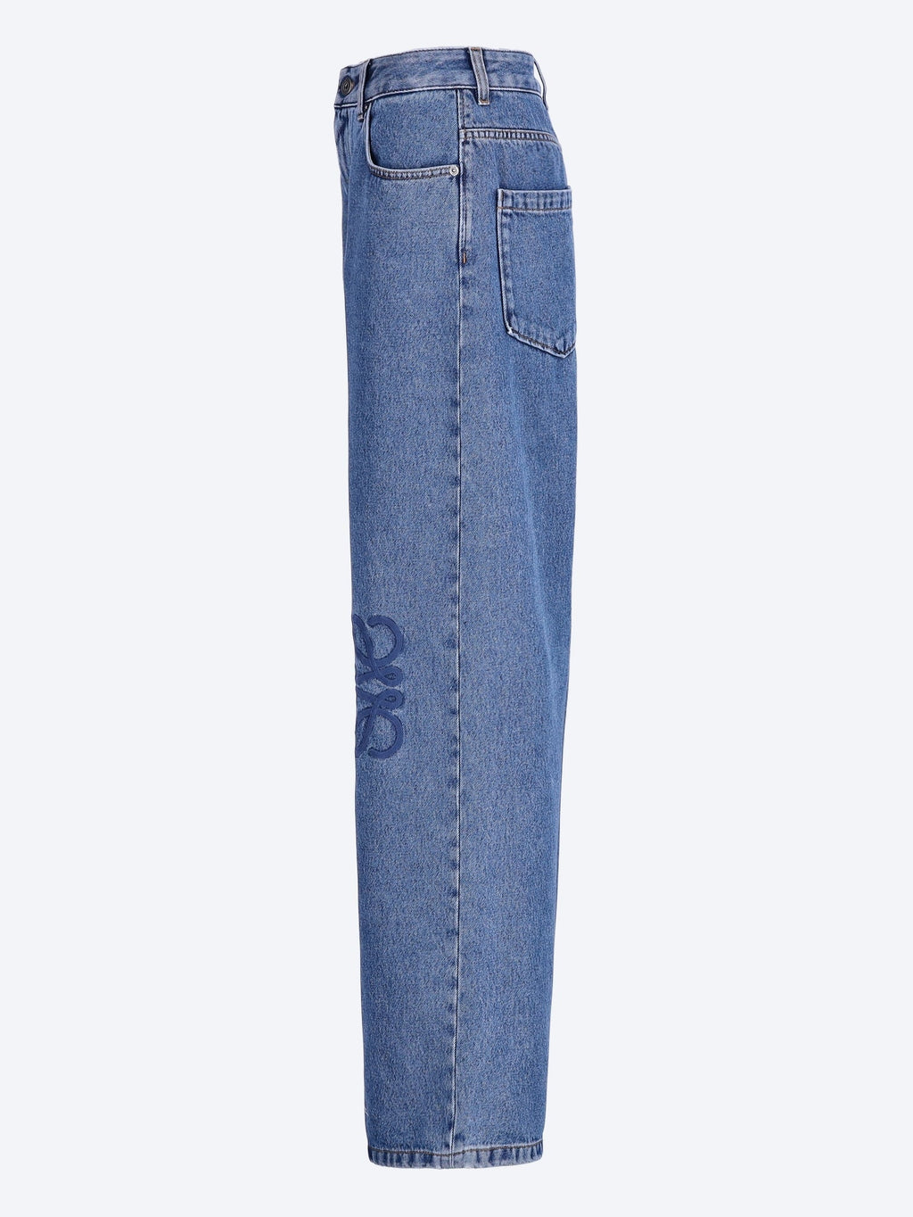 Оригінальна Cotton Anagram Baggy Jeans Loewe – вид ззаду