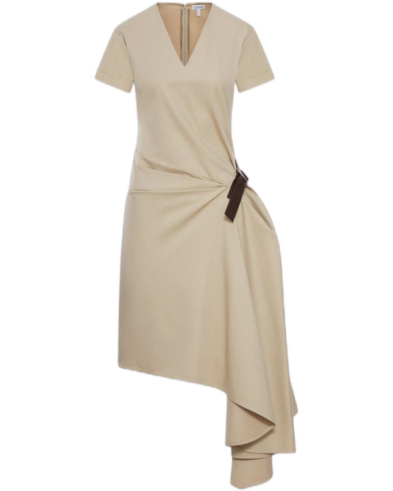 Оригінальна Cotton And Silk Dress With Belt Loewe