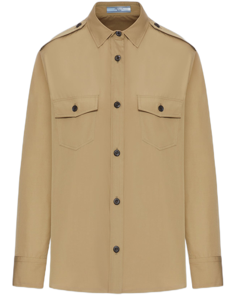 Оригінальна Cotton Poplin Shirt Prada