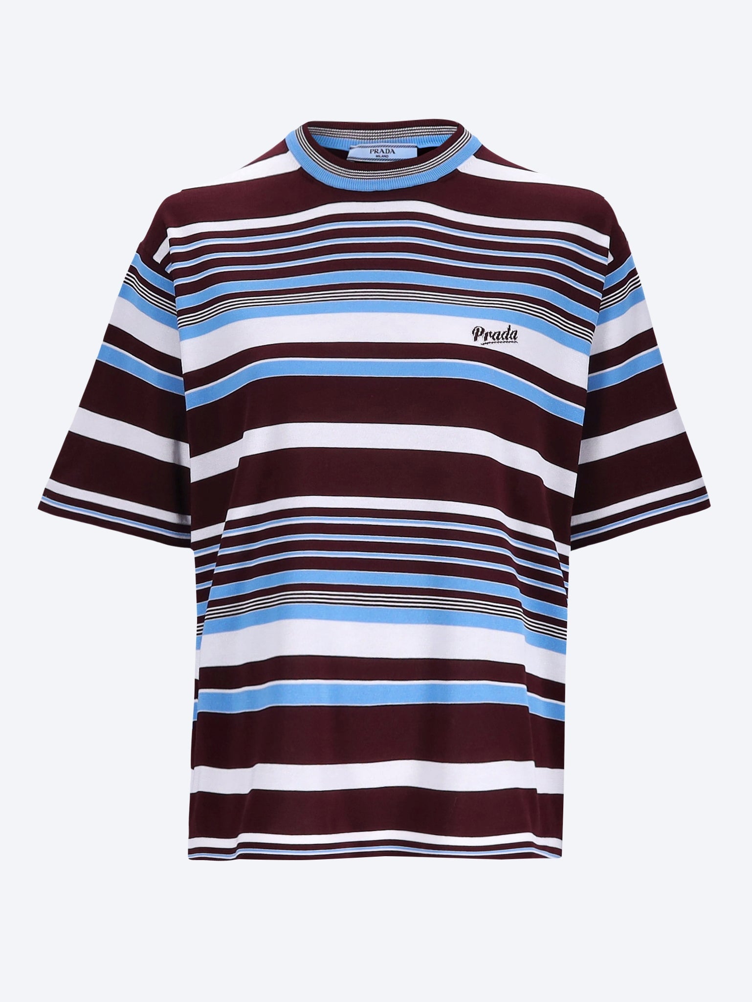 Cotton Striped F.18 Sweater Prada оригінал – Купити в Україні – боковий вид