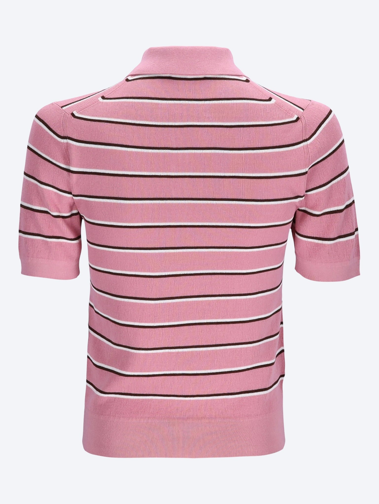 Cotton Striped Polo Shirt Miu miu – Гарантія оригінальності – вид ззаду